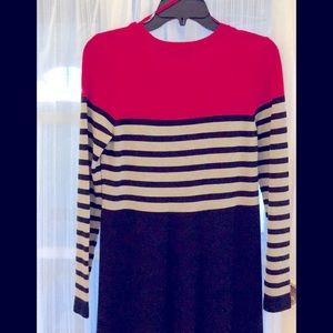 Eliza J sweater dress size M.  Varsity look.